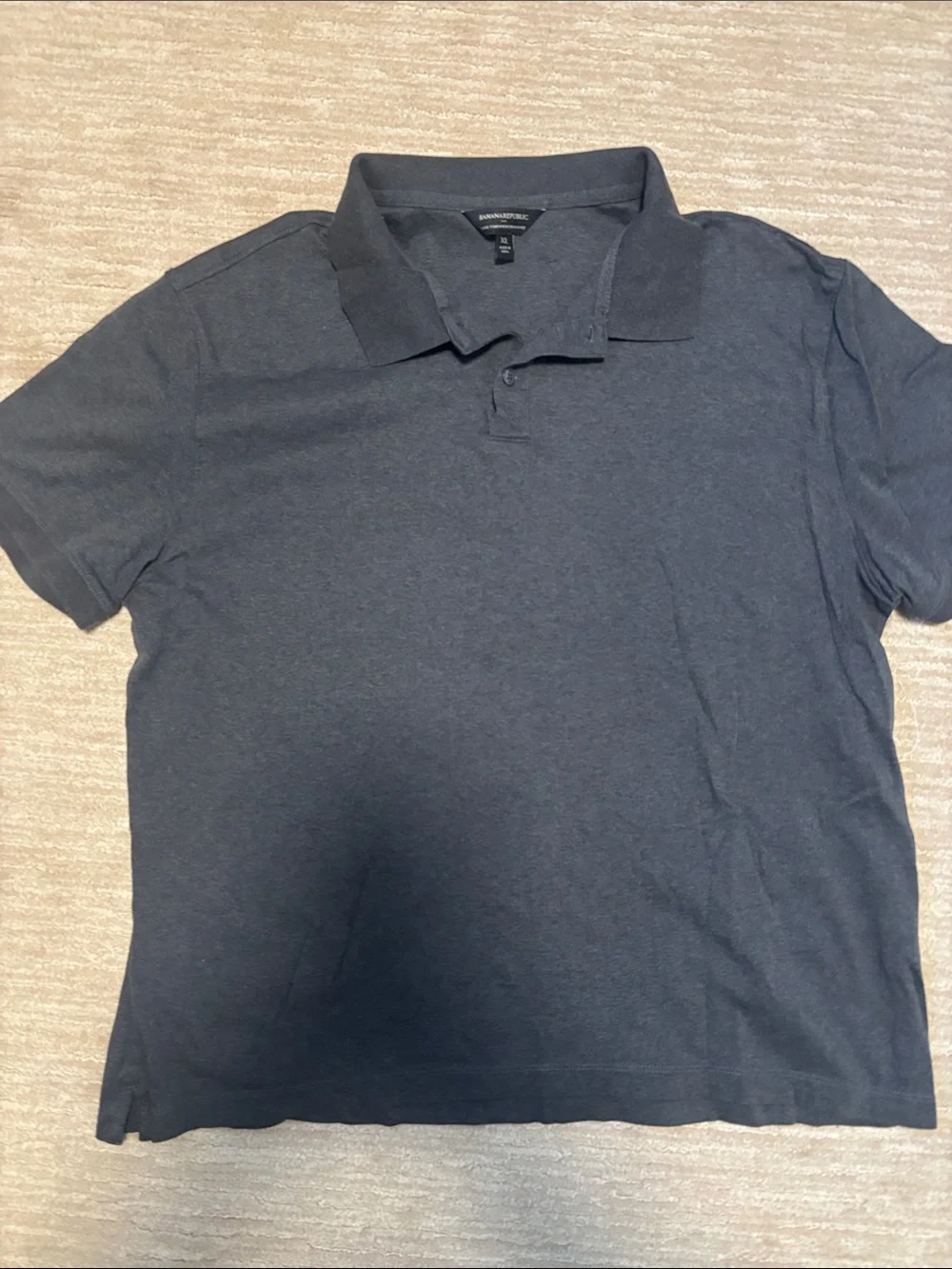 Banana Republic Men's Dark Charcoal Polo